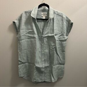 Rachel Zoe Light Green Linen Shirt